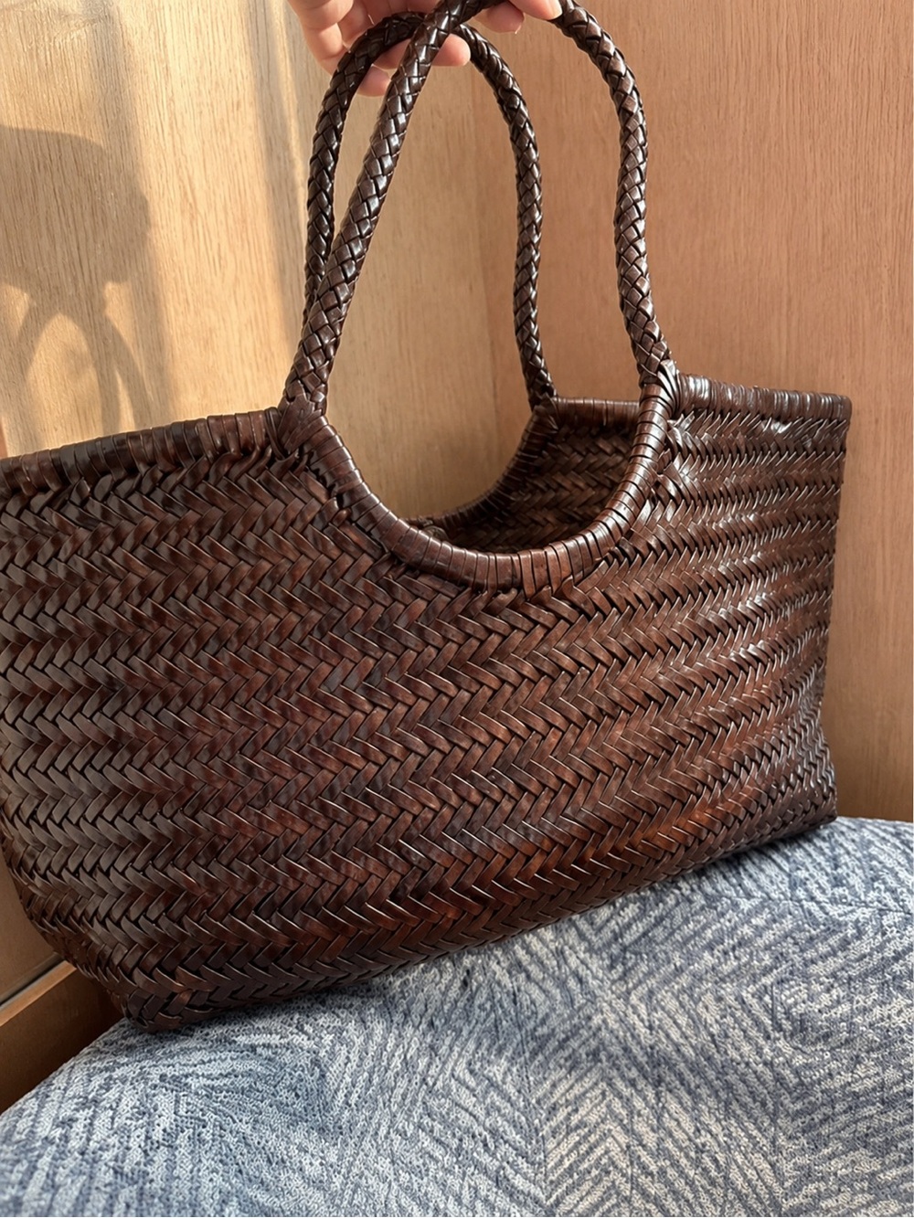 Dragon Diffusion Dark Brown Woven Tote - Picture 2 of 4